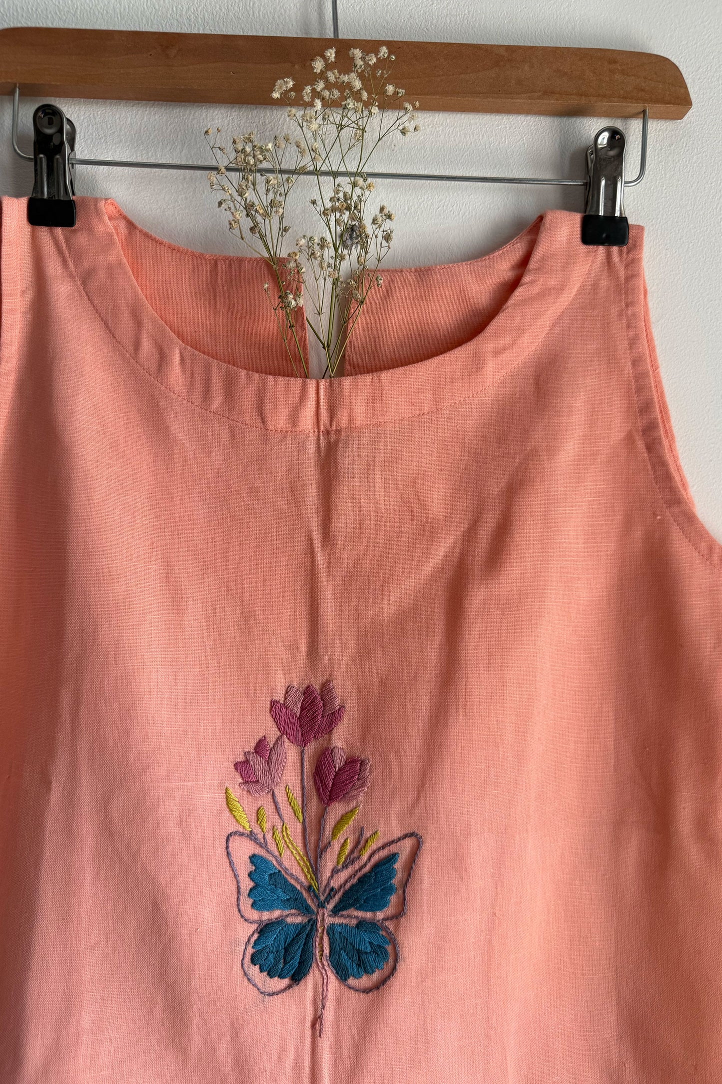 Peach Papillon Top