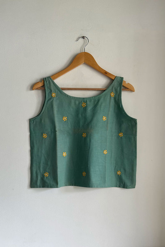 Tribal Bloom Crop Top