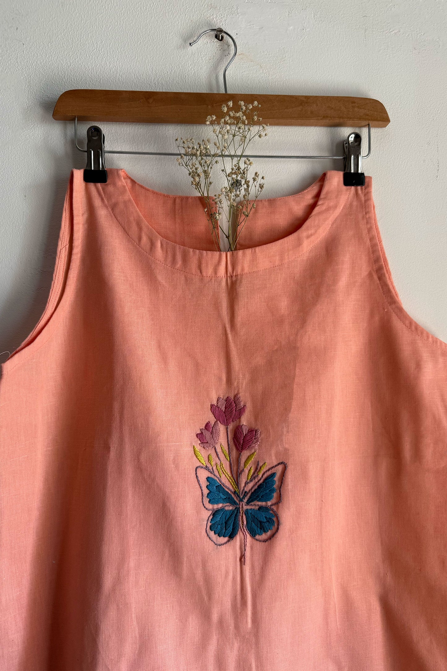 Peach Papillon Top
