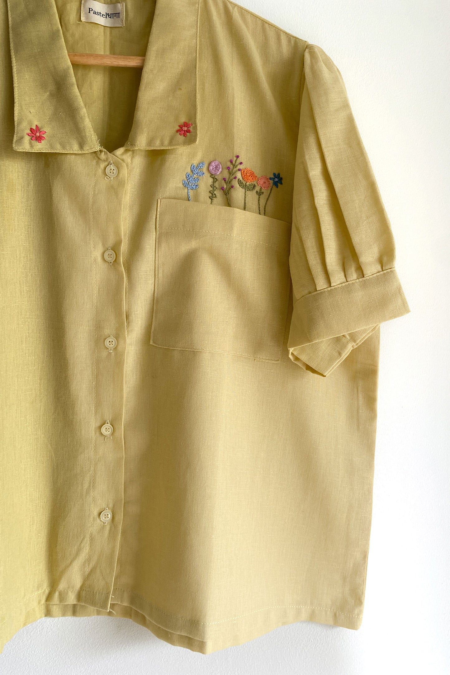 Golden Bloom Pocket Shirt (Unisex)
