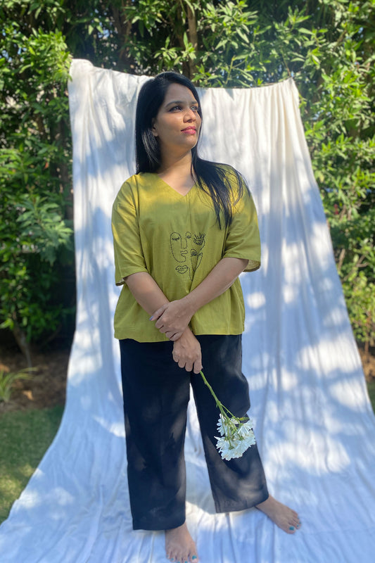 Golden Expression Top