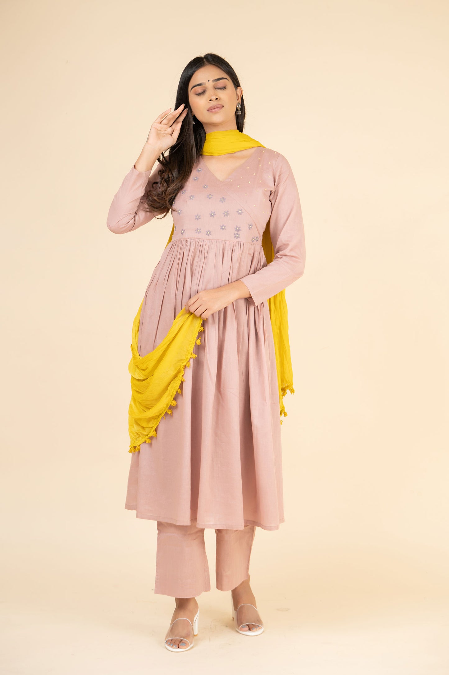 Dahlia Embroidered Suit Set