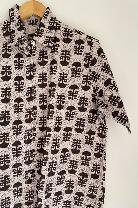 Grey White Dabu Shirt