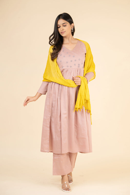 Dahlia Embroidered Suit Set