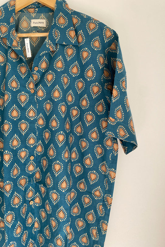 Heart Printed Collared Shirt