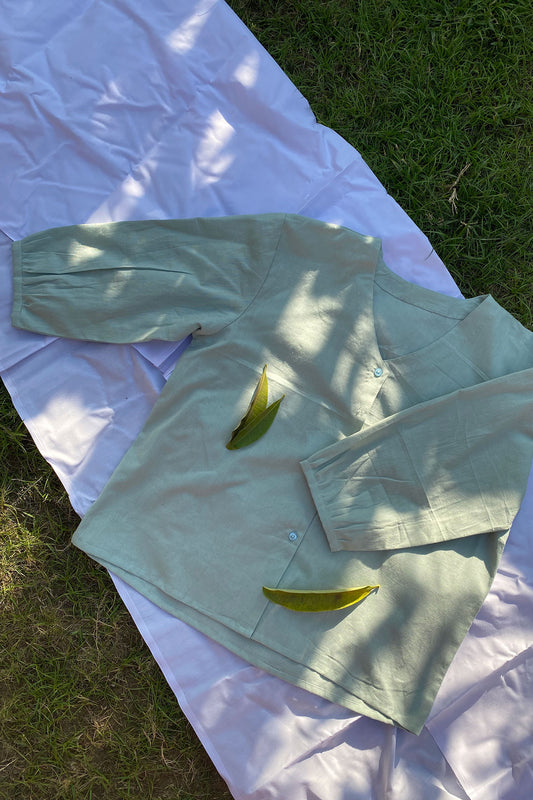 Powder Blue Relaxed Fit Shirt