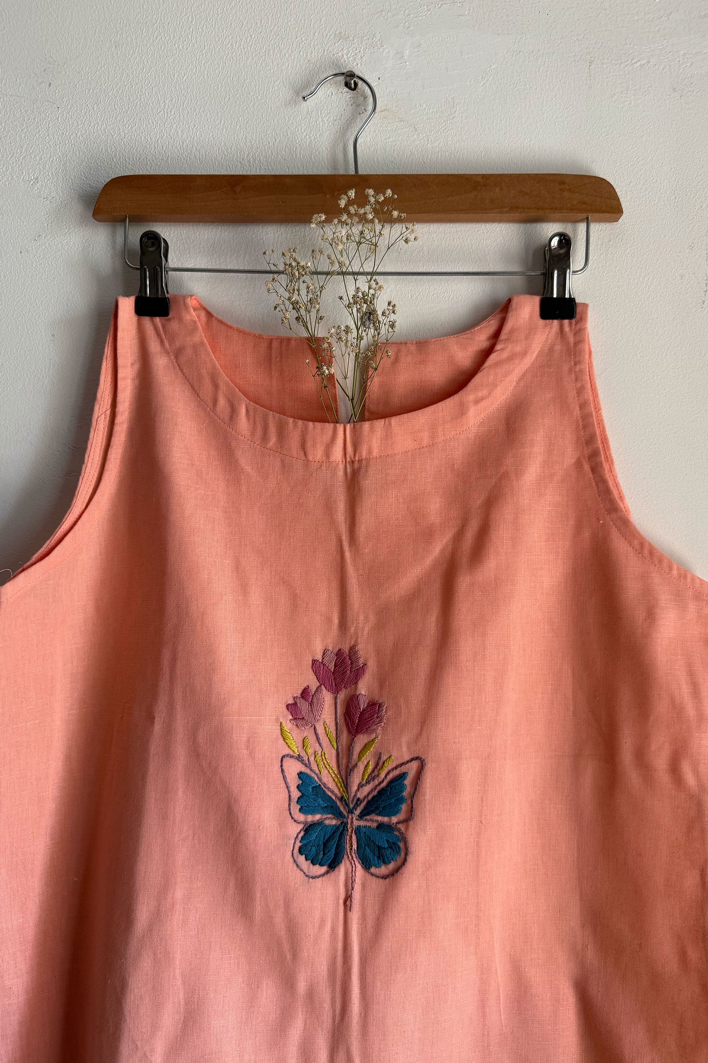 Peach Papillon Top
