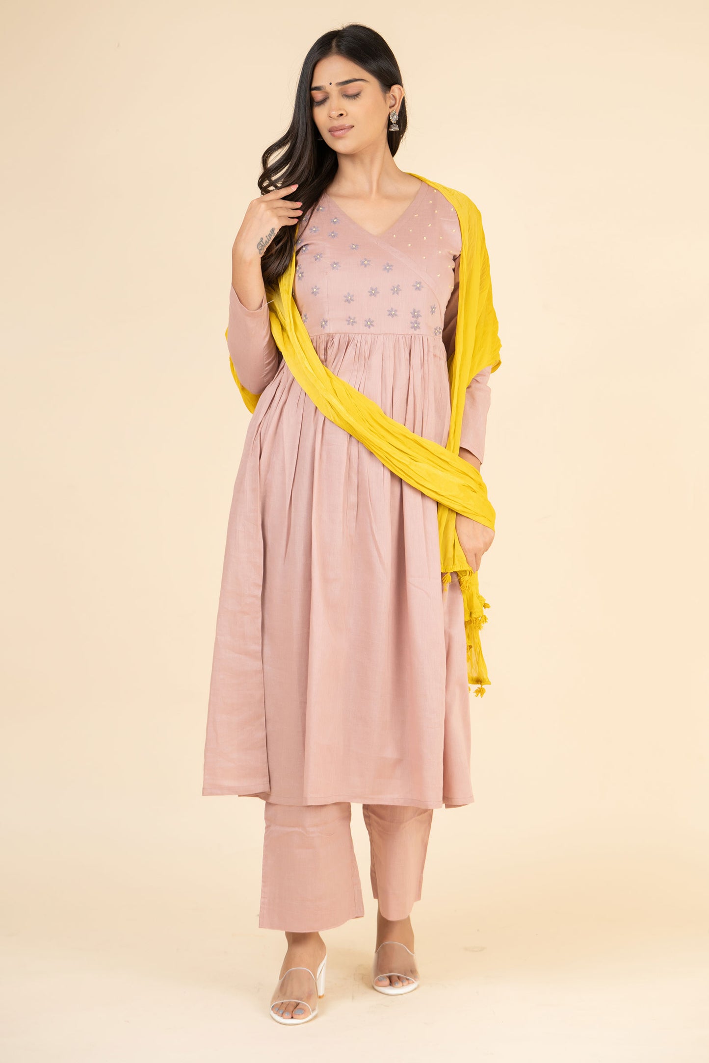 Dahlia Embroidered Suit Set