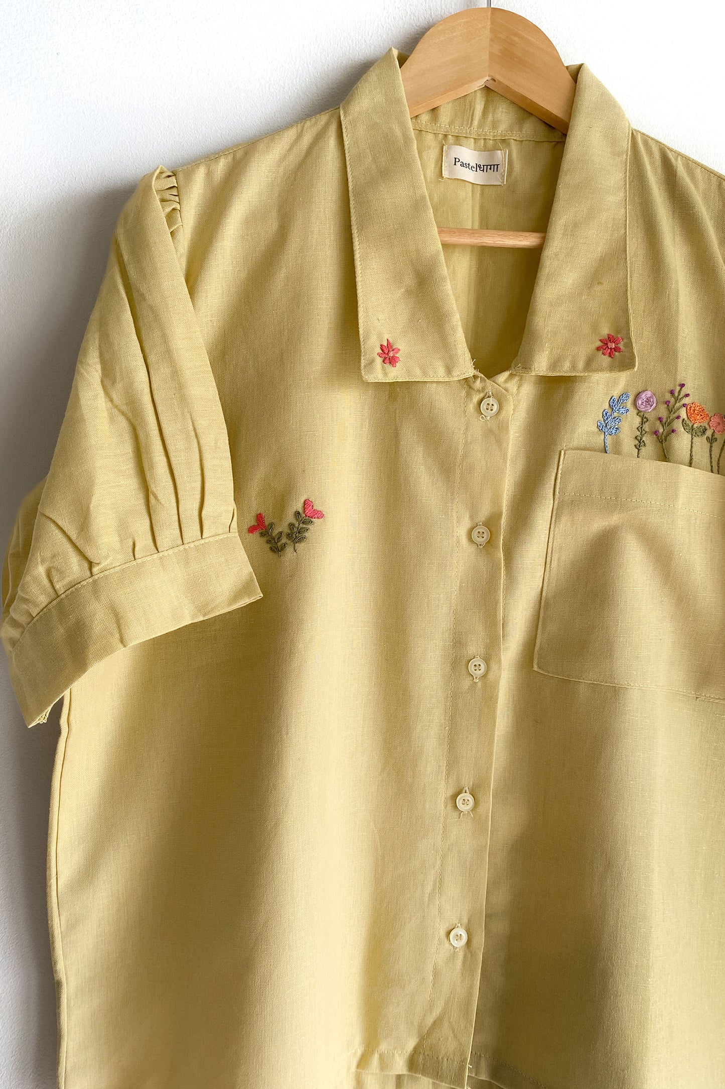 Golden Bloom Pocket Shirt (Unisex)