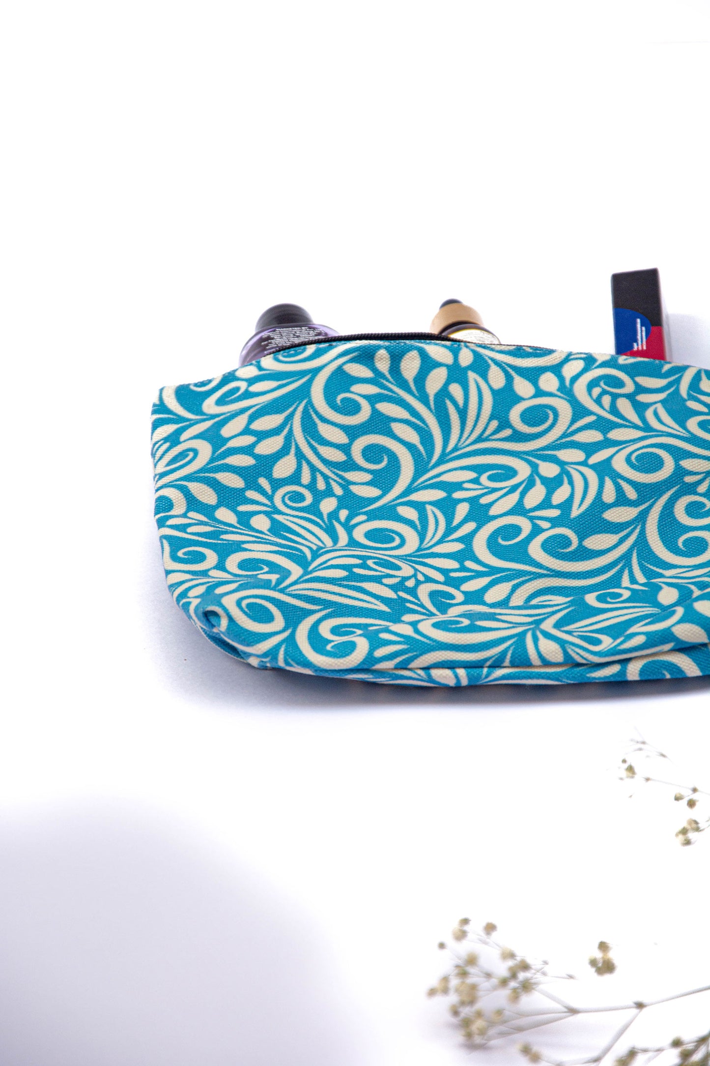Blue Floral Daily Essential Small Pouch