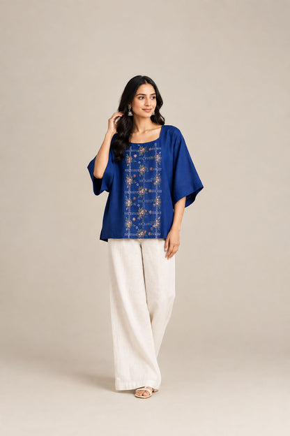 Cobalt Bloom Top