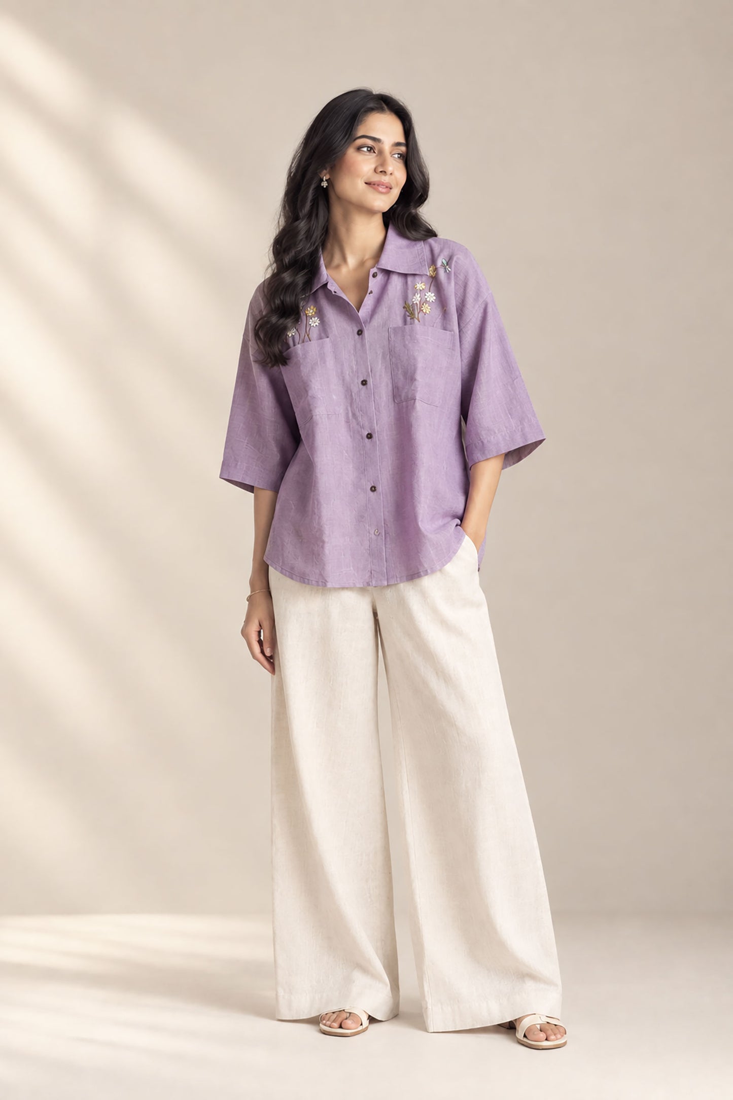 Lilac Wildflower Shirt