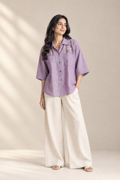 Lilac Wildflower Shirt