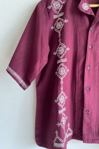 Ziba Kutchi Embroidery Shirt (Unisex)