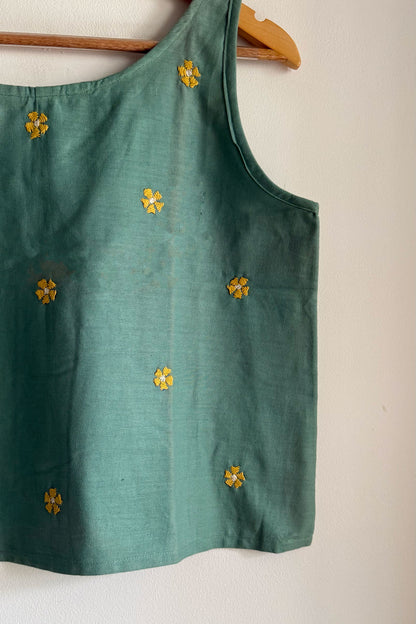 Tribal Bloom Crop Top