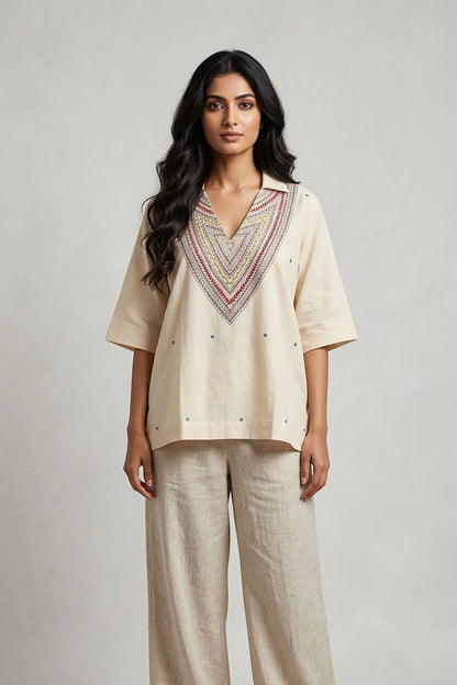Ivory Boho Top