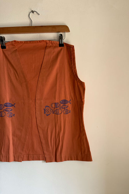 Fish in Flame Shrug