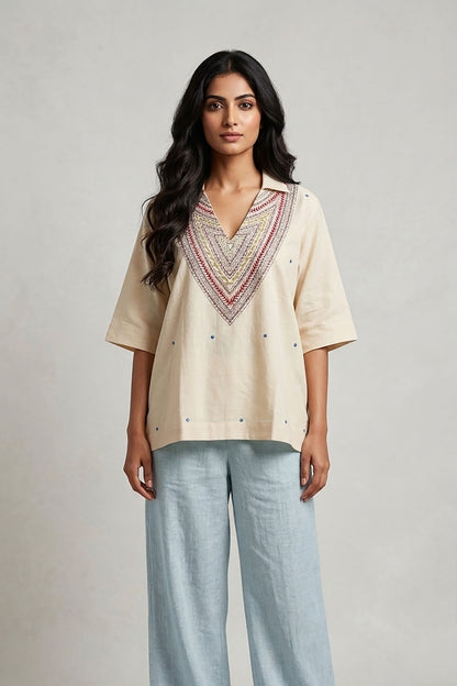 Ivory Boho Top