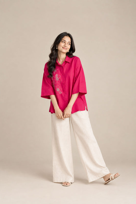 Fuchsia Bloom Shirt
