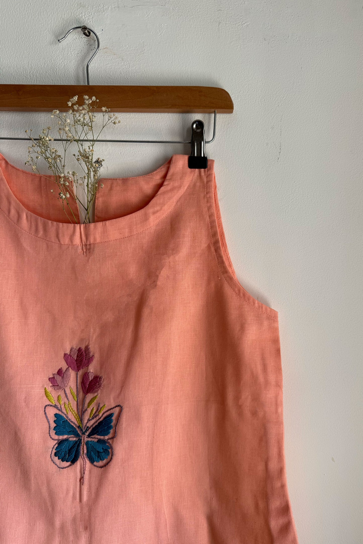 Peach Papillon Top