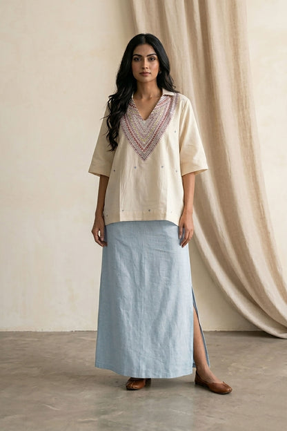 Ivory Boho Top