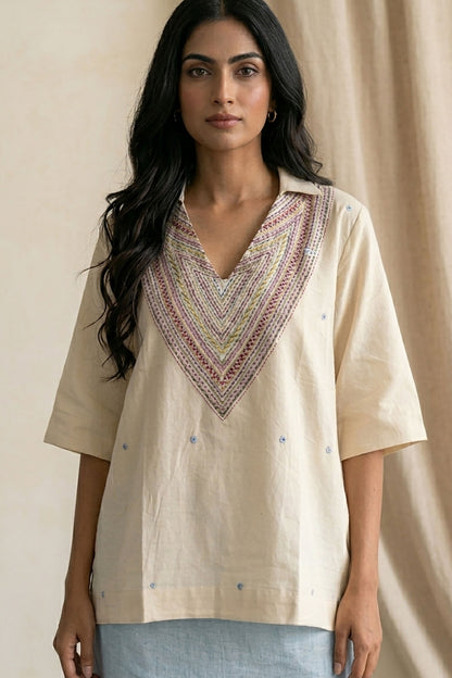 Ivory Boho Top