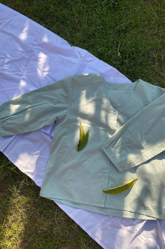 Powder Blue Relaxed Fit Shirt