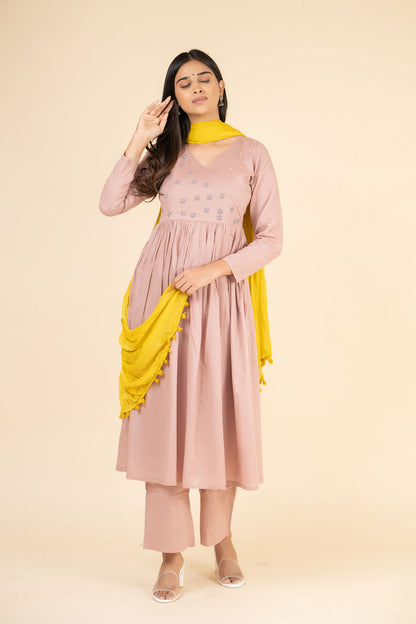 Dahlia Embroidered Suit Set