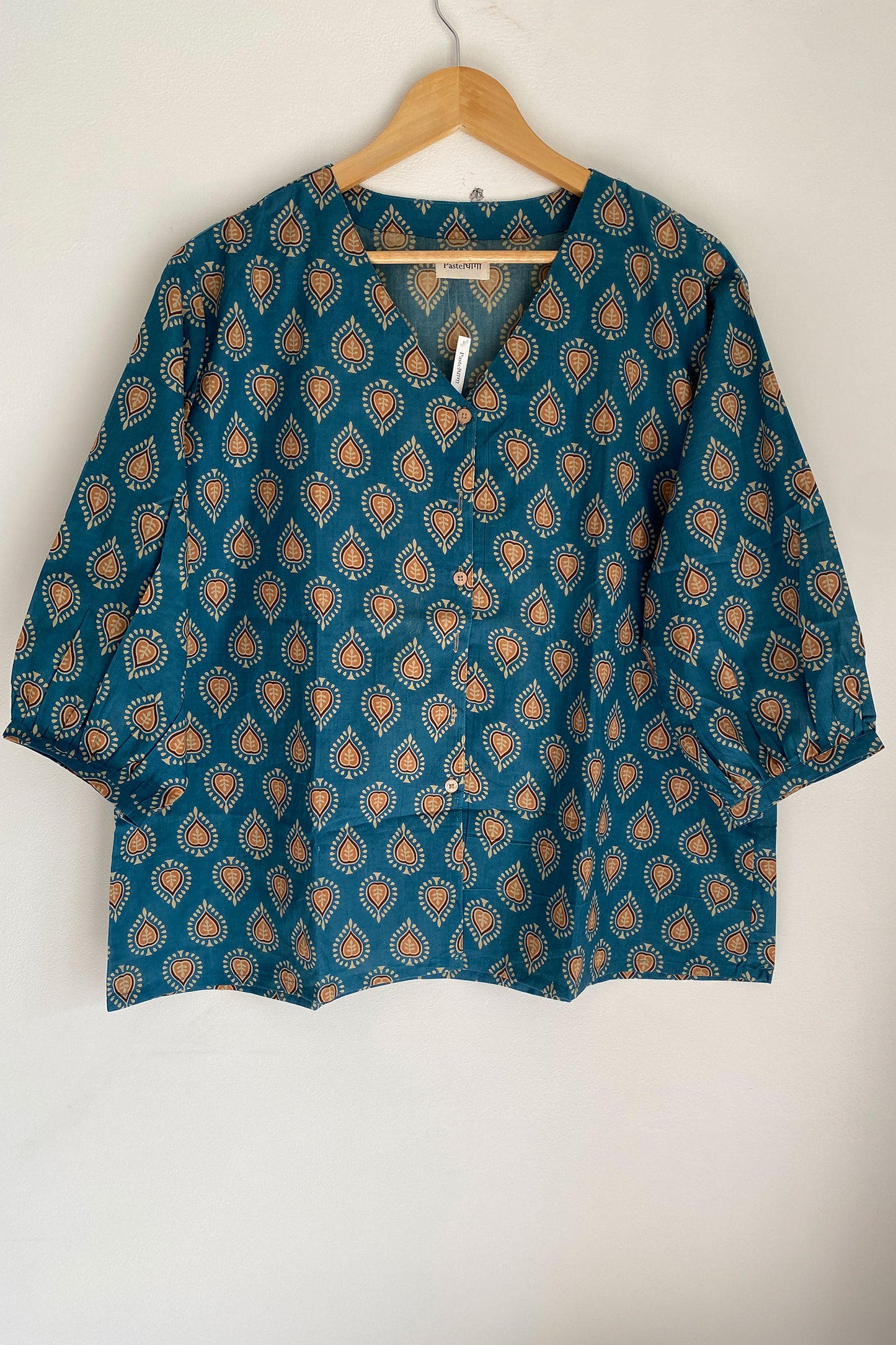Blue Heart Butta V-neck Shirt