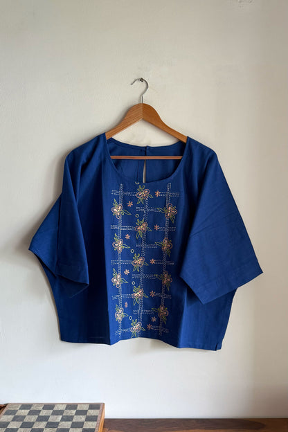 Cobalt Bloom Top