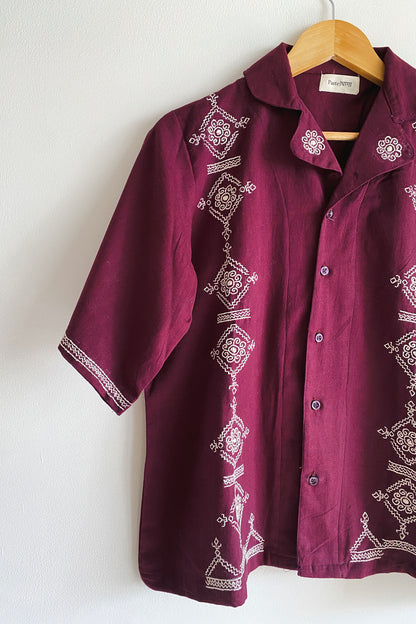 Ziba Kutchi Embroidery Shirt (Unisex)