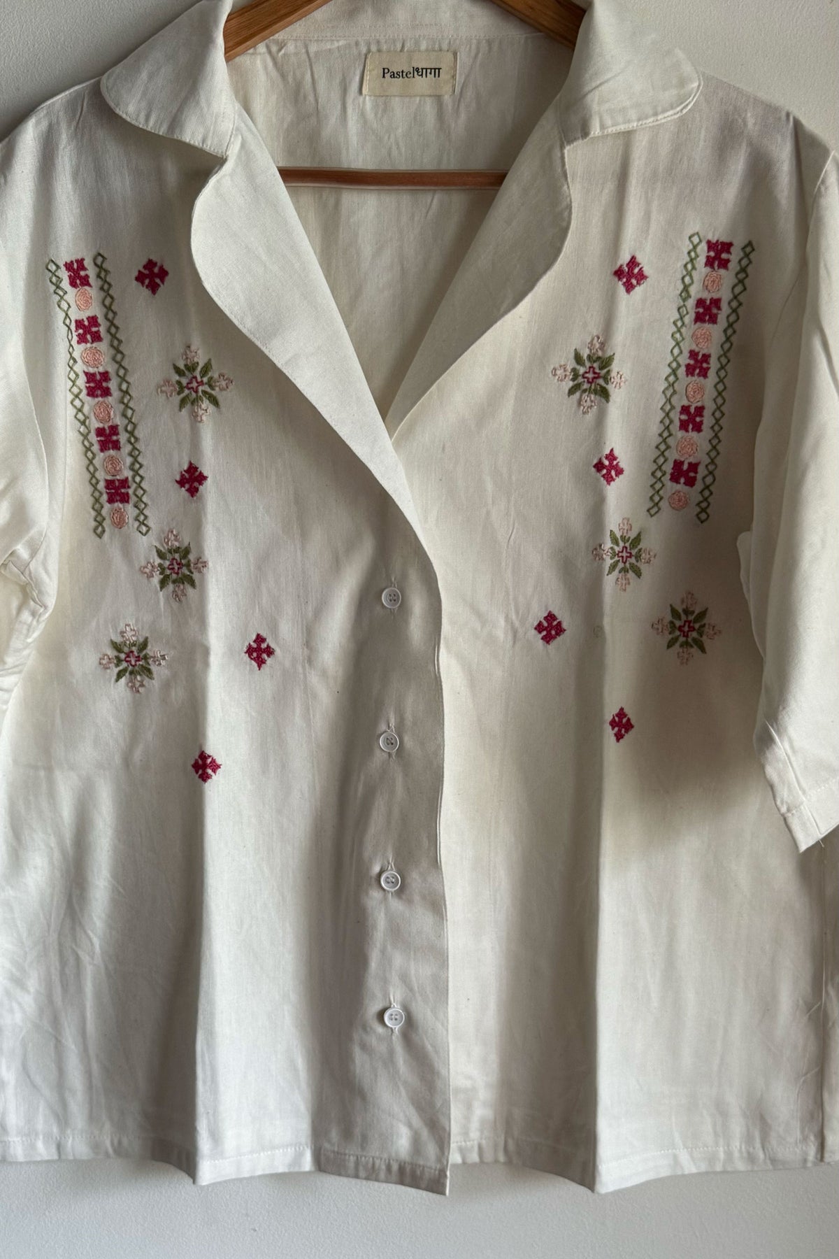 Petal Whisper Ivory Shirt