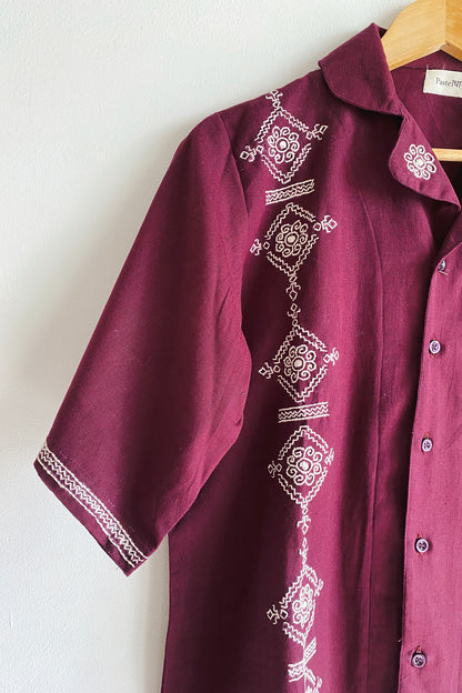 Ziba Kutchi Embroidery Shirt (Unisex)