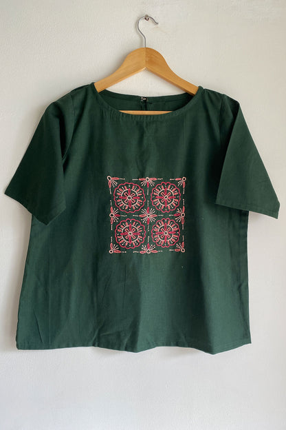 Emerald Bloom Top