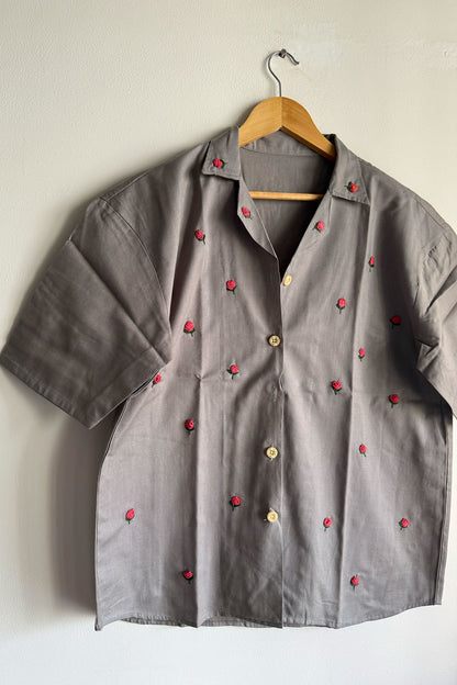 Grey Flora Shirt (Unisex)