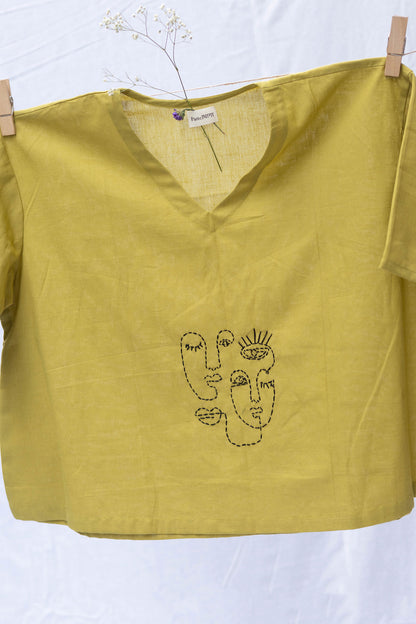 Golden Expression Top