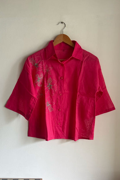 Fuchsia Bloom Shirt