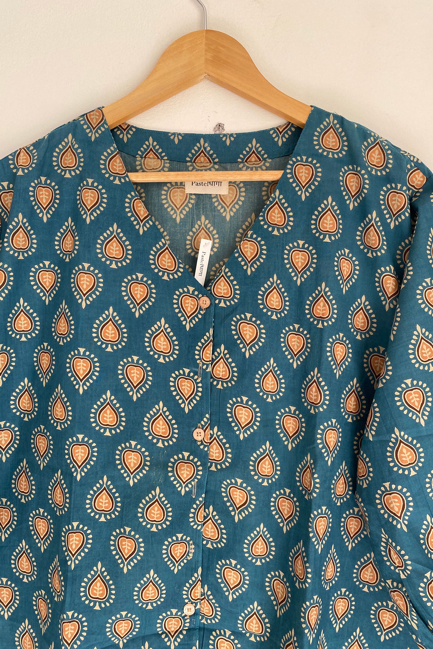 Blue Heart Butta V-neck Shirt
