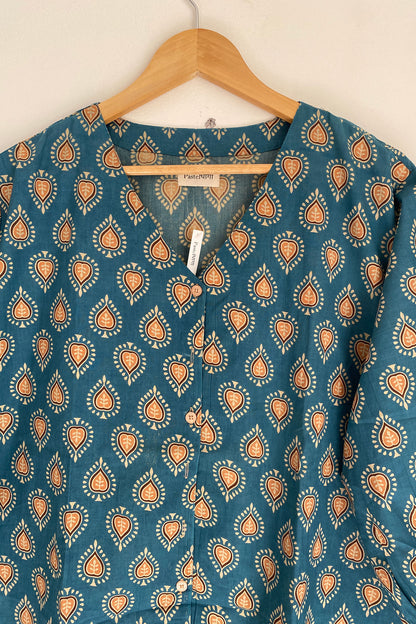 Blue Heart Butta V-neck Shirt