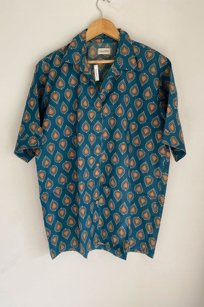 Heart Printed Collared Shirt