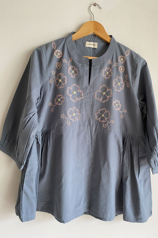 Glorious Floral Embroidery Top