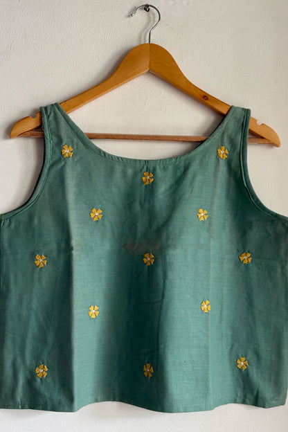 Tribal Bloom Crop Top