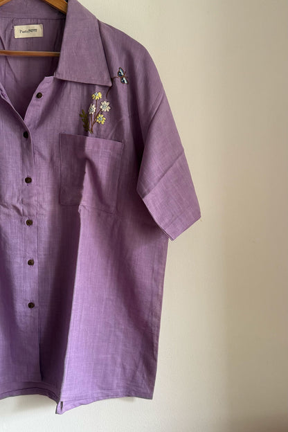 Lilac Wildflower Shirt