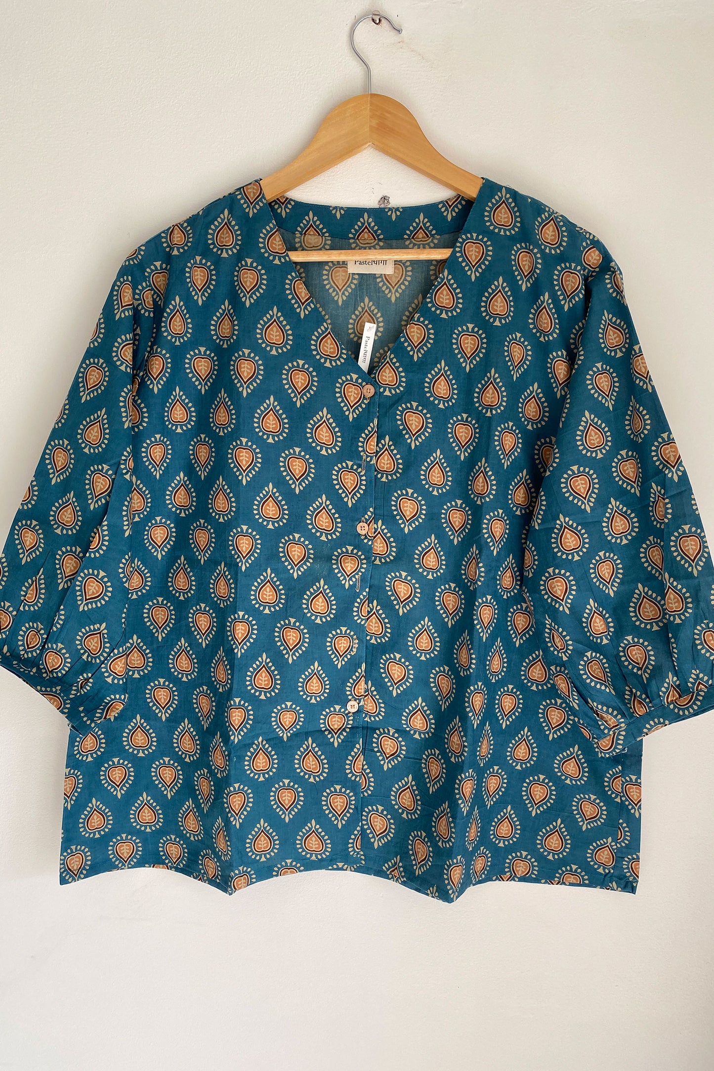Blue Heart Butta V-neck Shirt