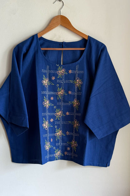 Cobalt Bloom Top
