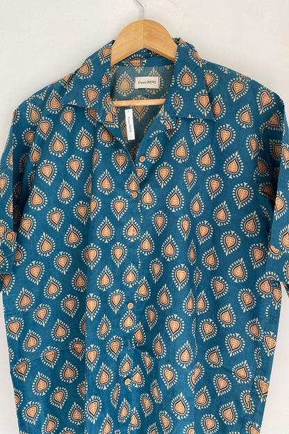 Heart Printed Collared Shirt