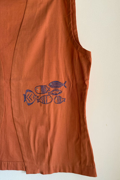 Fish in Flame Shrug