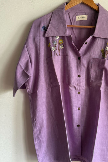 Lilac Wildflower Shirt