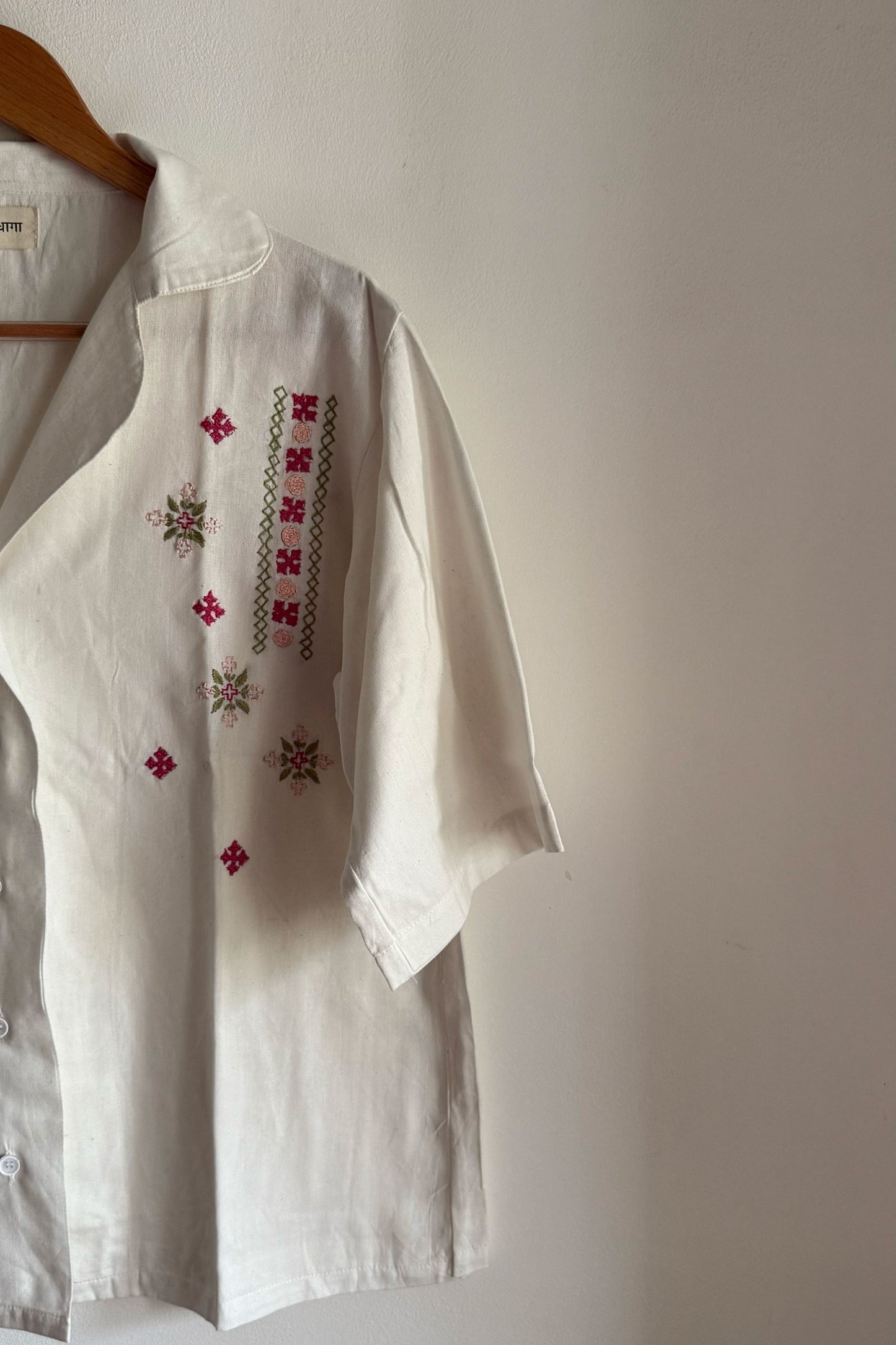 Petal Whisper Ivory Shirt