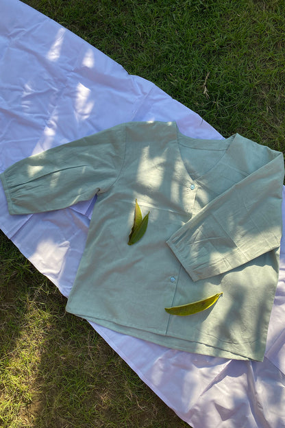 Powder Blue Relaxed Fit Shirt